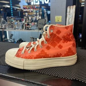 Converse High-Top Sneakers - Red and White